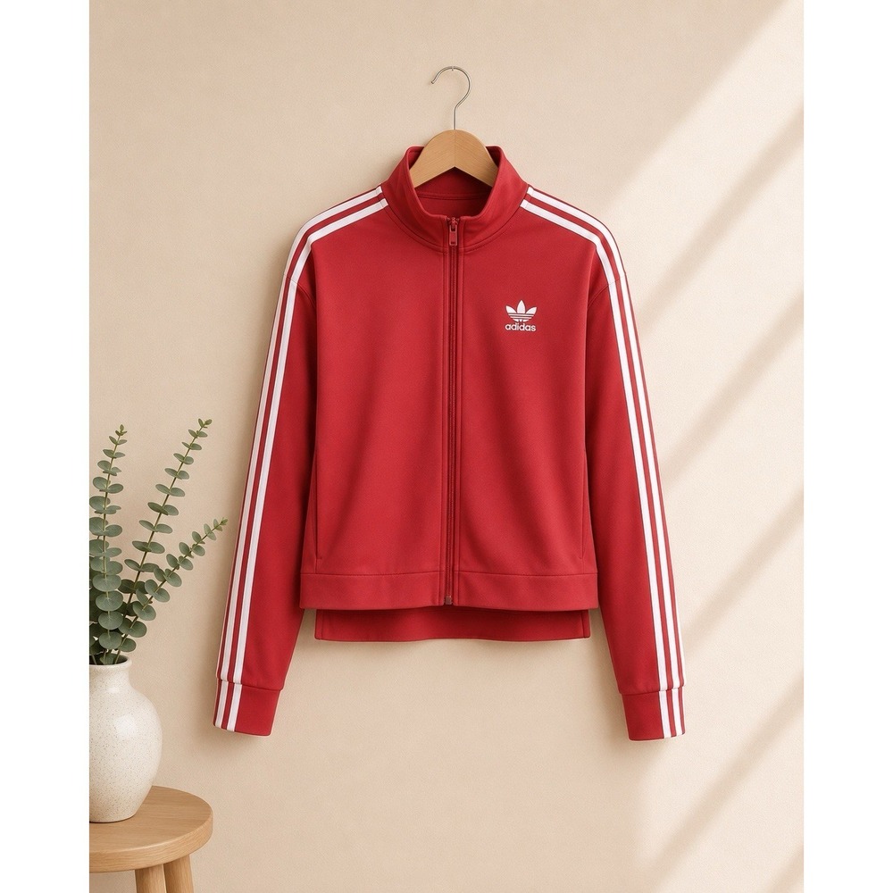 Adidas Originals Women's Pink Track-Top Jacket Size L